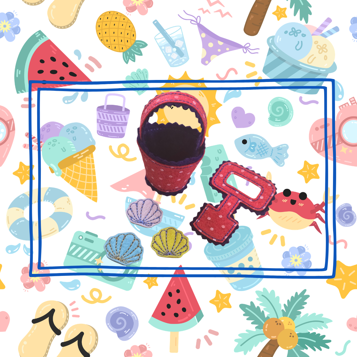 Blossom's Bucket, Spade & Shells